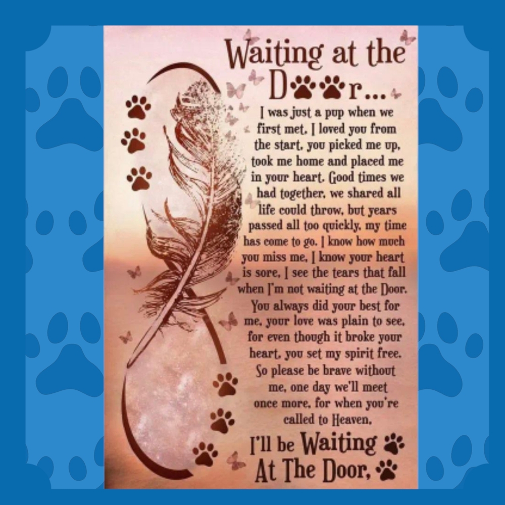 [Sentimental Dog Memorial] Vintage Metal Wall Decor Sign